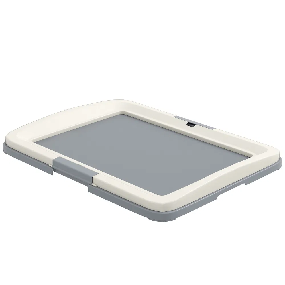 25" x 19" Pee Pad Holder, Dog Potty Tray for Indoor Outdoor, Easy to Clean Dog Training Toilet Pee Pad Tray, Grey photo 7