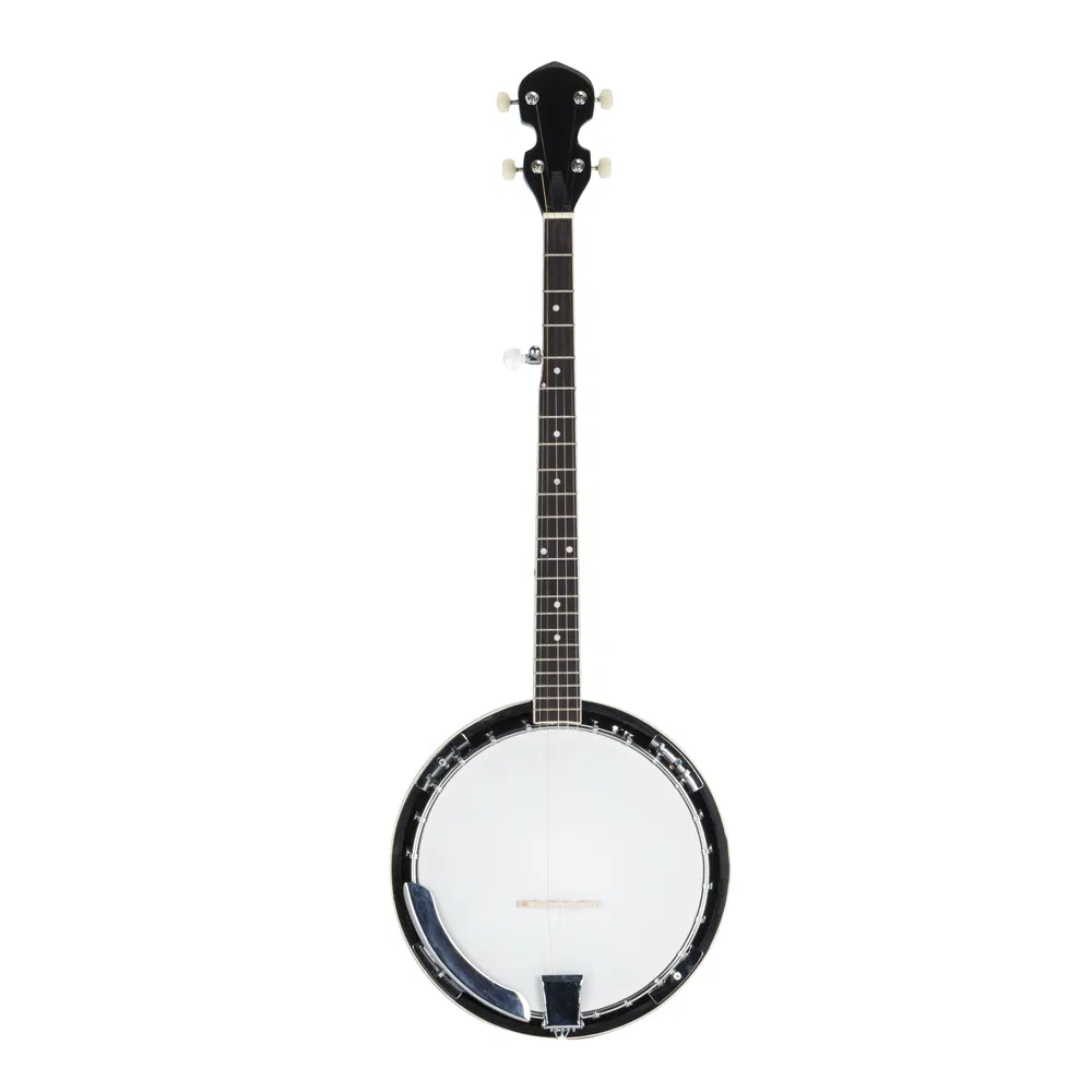 Top Grade Exquisite Professional Wood Metal 5-string Banjo White & Wood Color photo 1