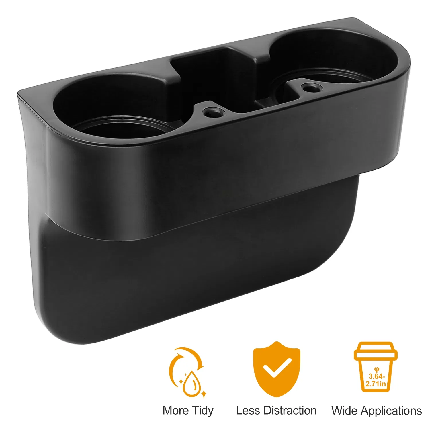 Car Seam Cup Holder Seat Gap Wedge Drink Storage Organizer Console Side Pocket Mount Stand photo 1