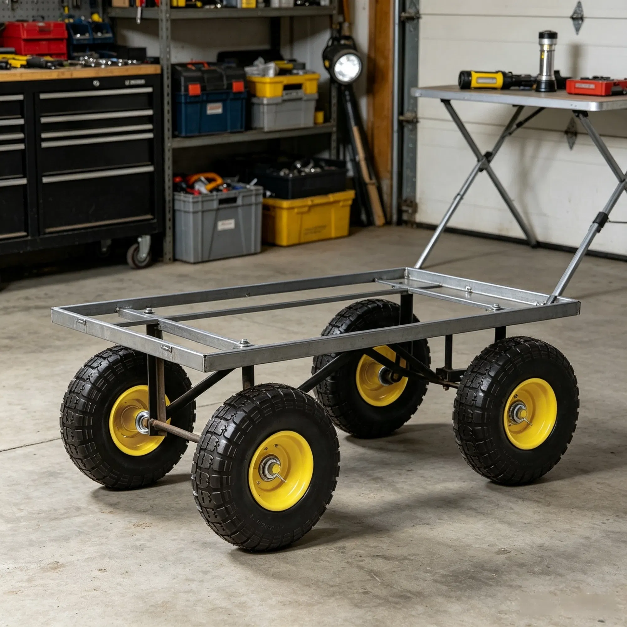 10" Run-Flat Tire & Wheel 2-Pack, 400 lbs Dynamic Load, 450 lbs Static Load, Flat Free Tubeless Replacement for Hand Truck, Utility Cart, Dolly & Garden Trailer photo 4
