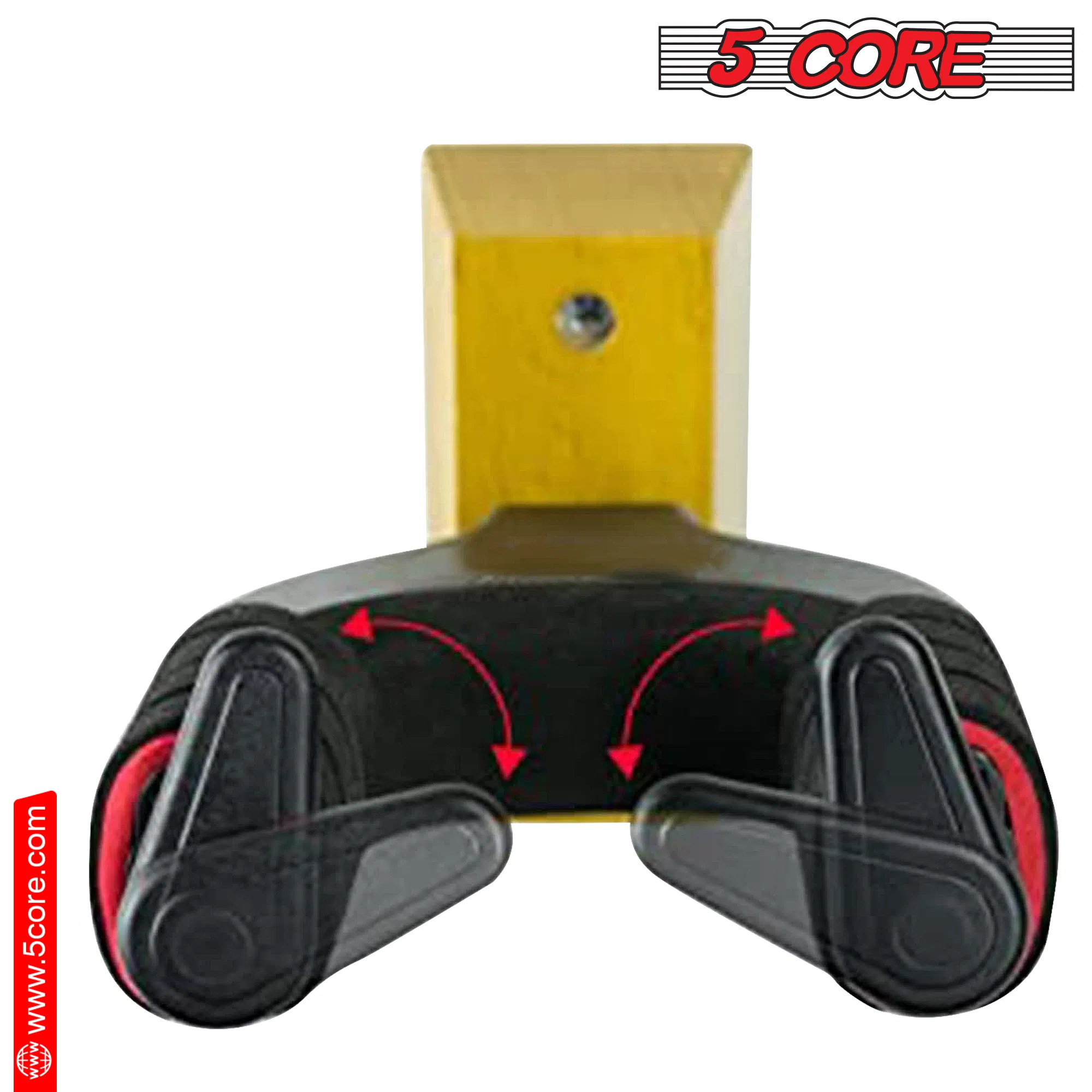 5Core Guitar Wall Mount Hanger Hook Metal Base Soft Padding Adjustable Rotatable Holder photo 3