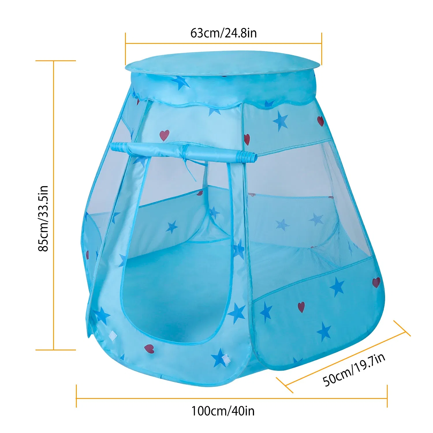 Kids Pop Up Game Tent Prince Princess Toddler Play Tent Indoor Outdoor Castle Game Play Tent Birthday Gift For Kids photo 4