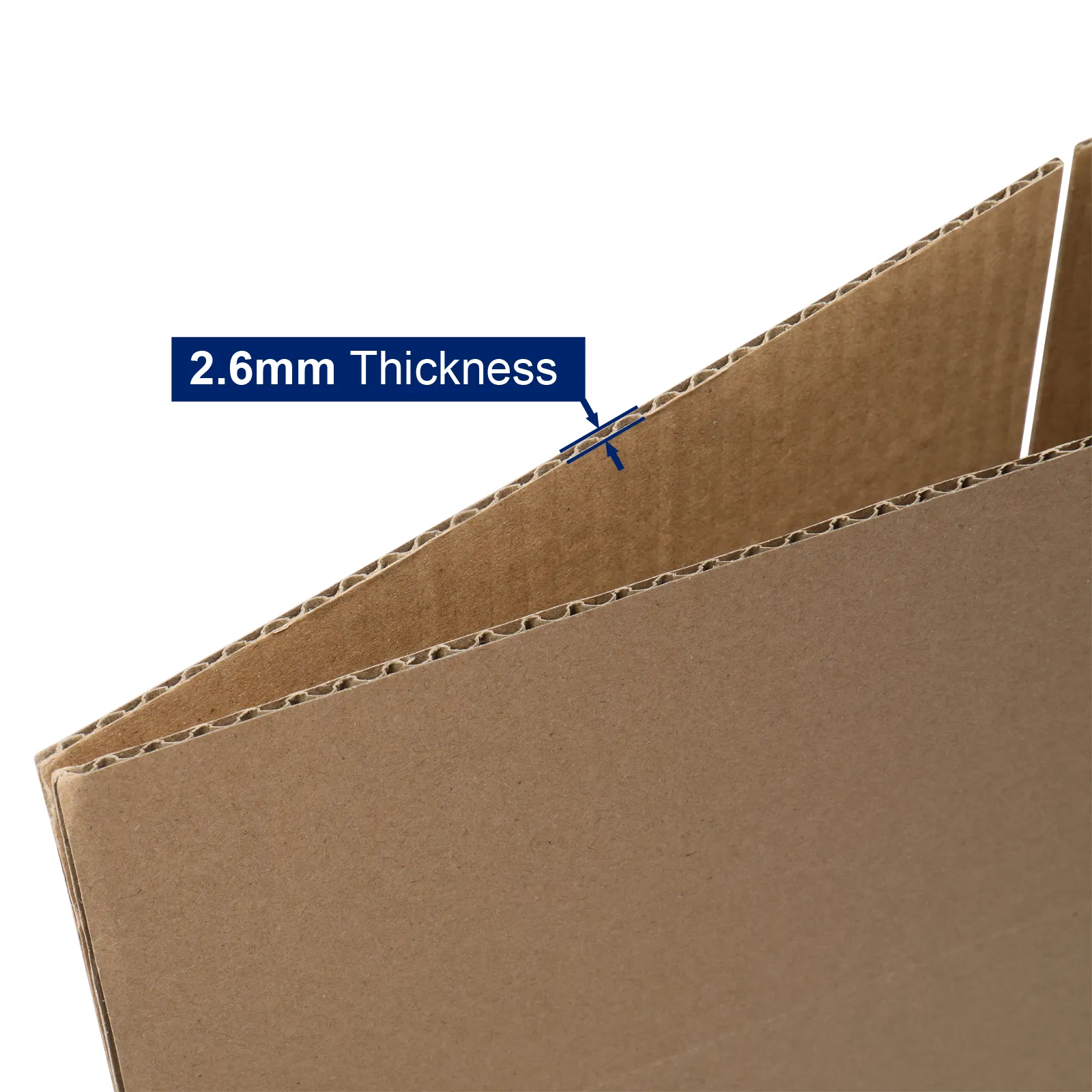 100 pieces, 8" x 8" x 4" (20.3x20.3x10.2cm) thick 2.6mm corrugated cardboard box, brown in color like kraft paper photo 2