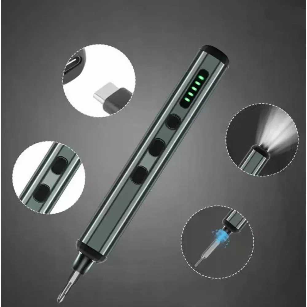 Screwdriver Set 68 in 1 Small Screwdriver Cordless - 64 S2 Preicison Bits, 5 Torque Settings, Mini Power Screwdriver Repair Tool Kit for PC RC photo 6