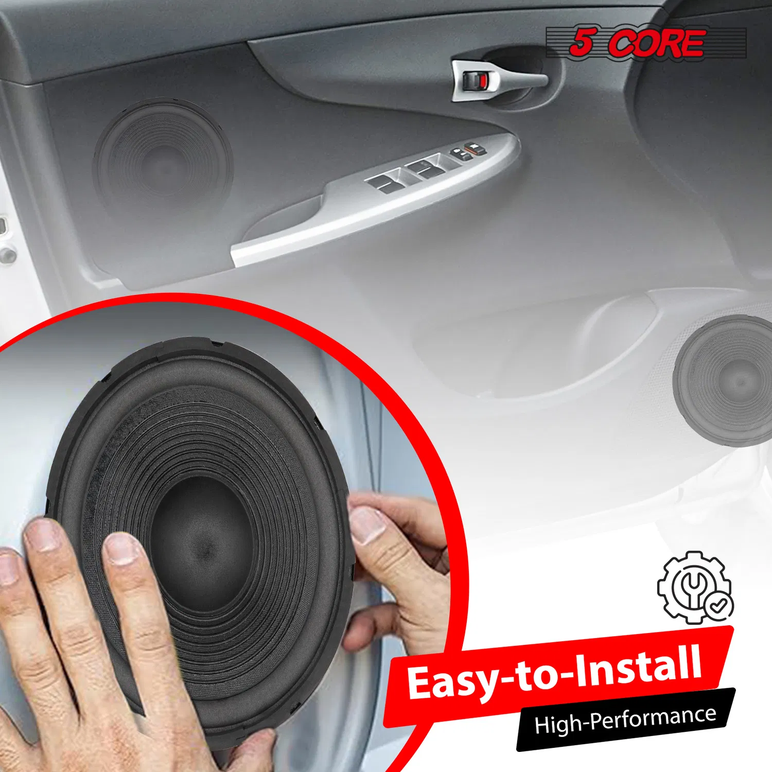 5 Core 15 Inch Car Subwoofer 4 Ohm Audio Speaker Replacement Woofer Driver Pair photo 7