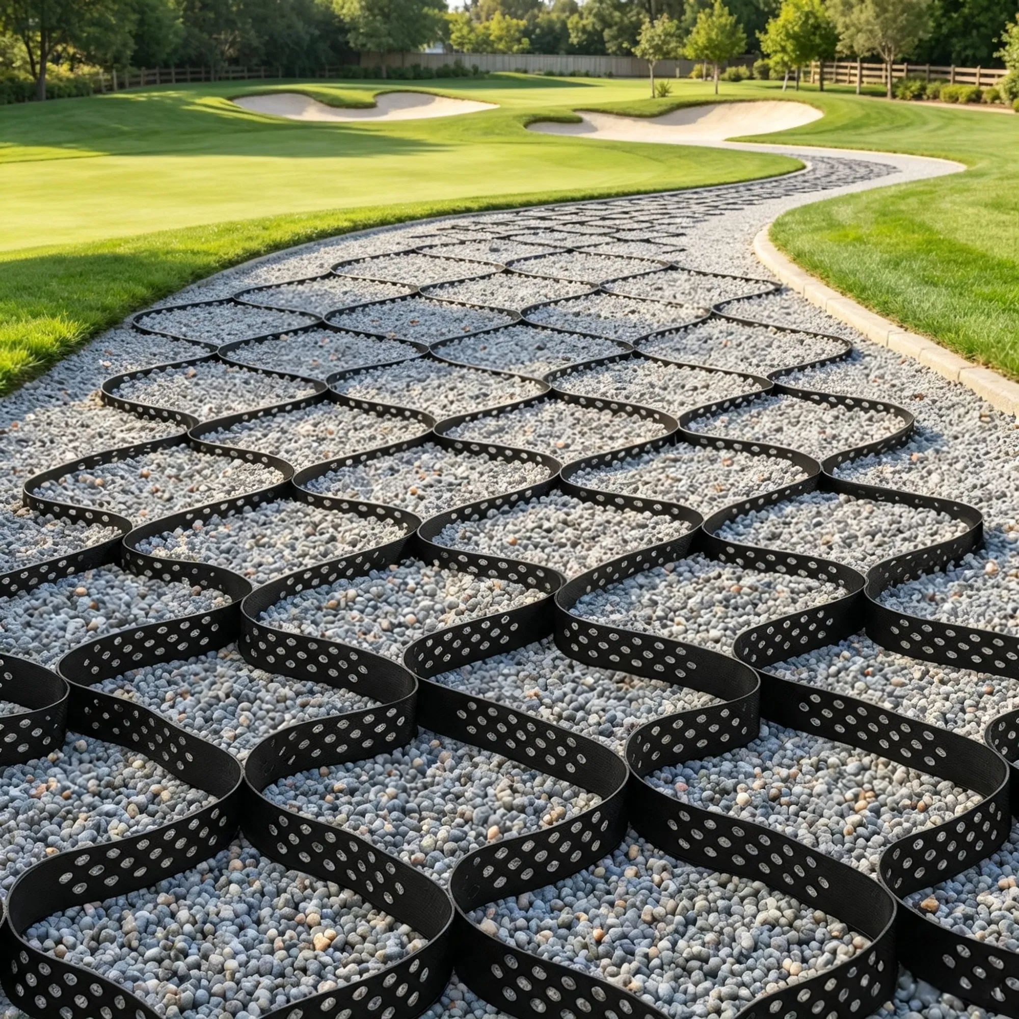 32.81 x 9.84 FT Gravel Grid, 2" Permeable Geo Grid Driveway Stabilizer for Garden, Patio & RV Parking photo 6
