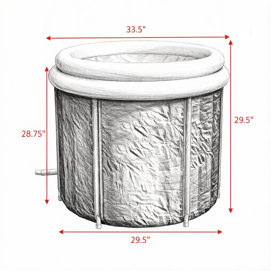 Portable Ice Bath Cold Water Therapy Tub photo 3
