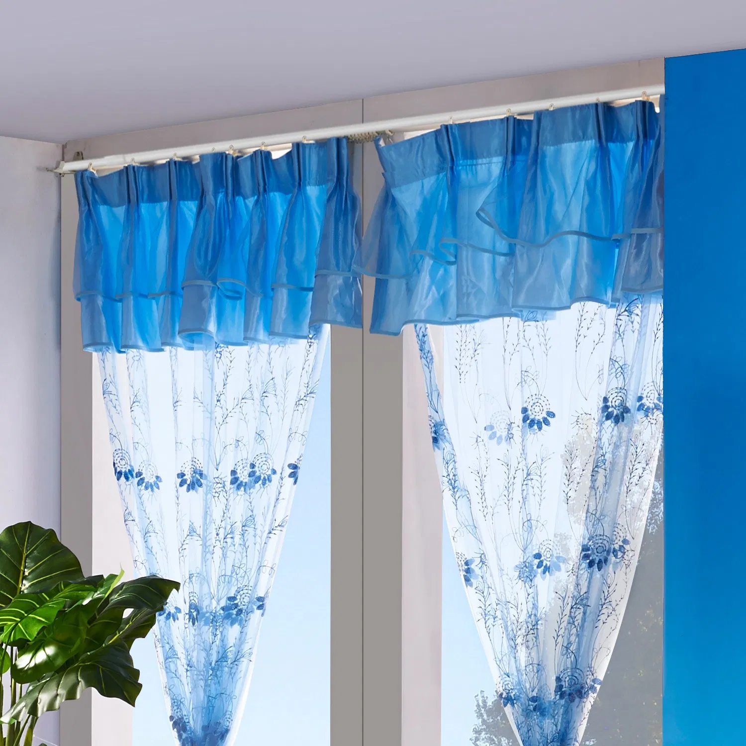 Heavy Duty Tension Curtain Rod, Non-Slip Carbon Steel Spring Loaded Curtain Rod (30-50cm/11.8-19.7in) - No Drilling, Tool-Free Installation for Bathroom, Kitchen, Bedroom, Wardrobe (Holds 2-3kg/4.4-6. photo 5