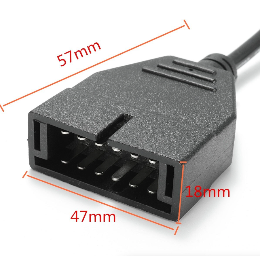 12 Pin OBD1 To 16 Pin OBD2 Convertor Adapter Cable For GM Diagnostic Scanner US photo 6