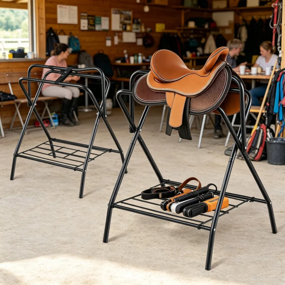 Folding Saddle Rack with Foldable for Garage photo 4