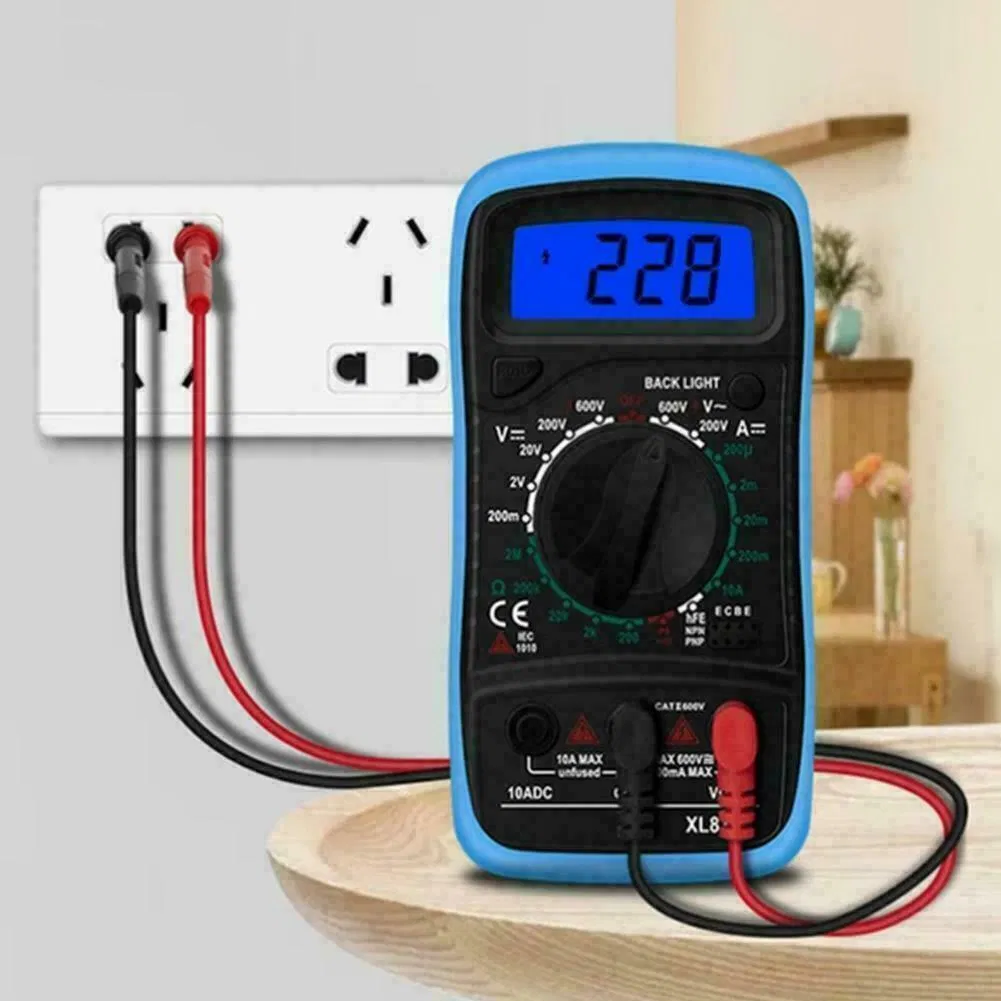 Digital Multimeter AC DC Voltmeter Ammeter Ohmmeter Volt Tester Meter XL830L USA photo 5