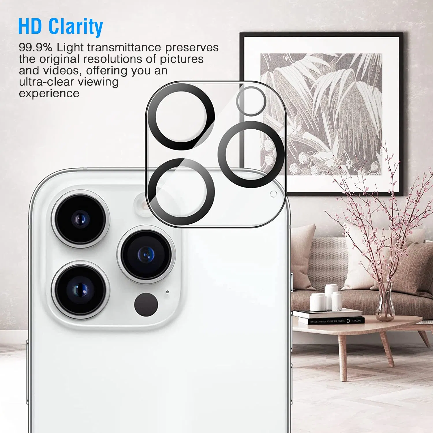 2Packs Ultra HD Camera Lens Protectors 9H Hardness Tempered Glass Camera Lens Protectors photo 5
