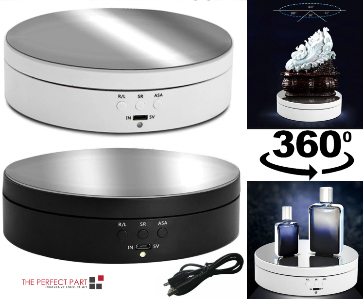 360° Electric Motorized Rotating Display Stand Jewelry Photography Show Holder photo 6