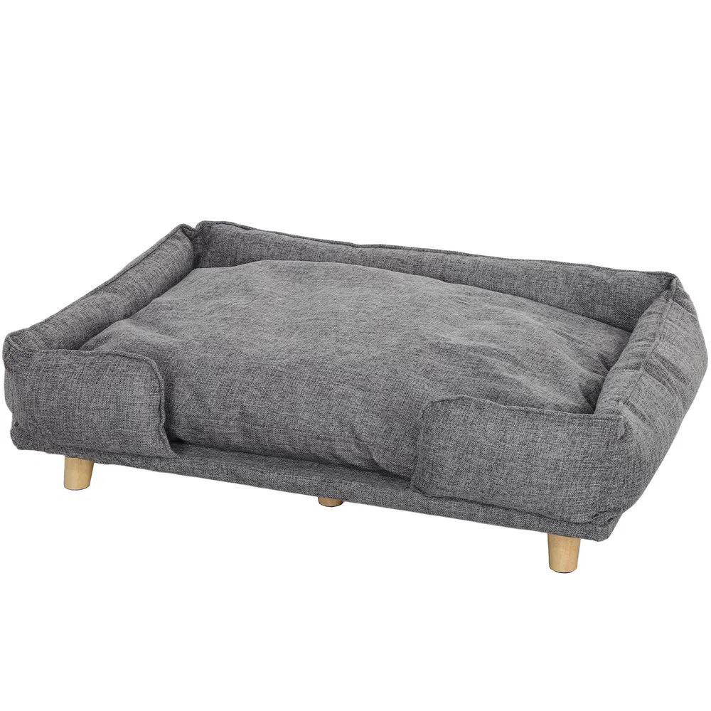 Washable Dog Sofa for Large Dogs, Elevated Pet Couch with Anti-slip Foot Pads, Dark Grey photo 7