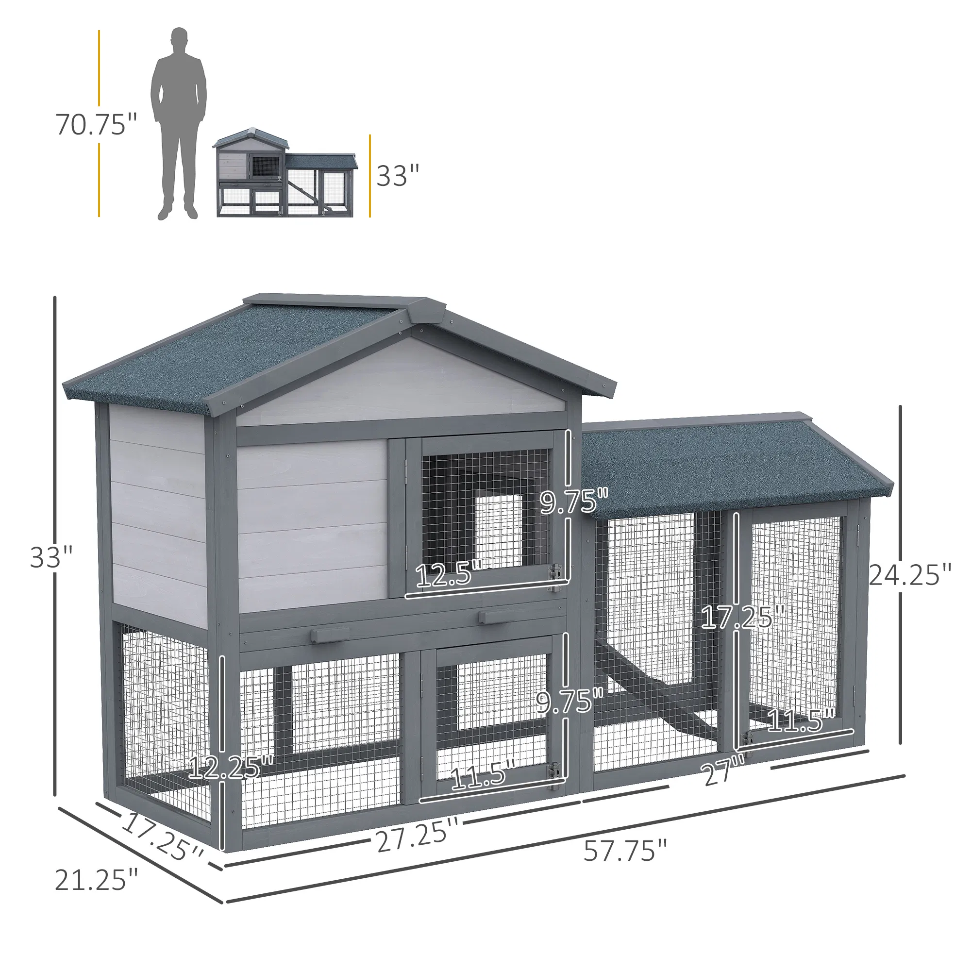 Rabbit Cage Outdoor, Rabbit House photo 6