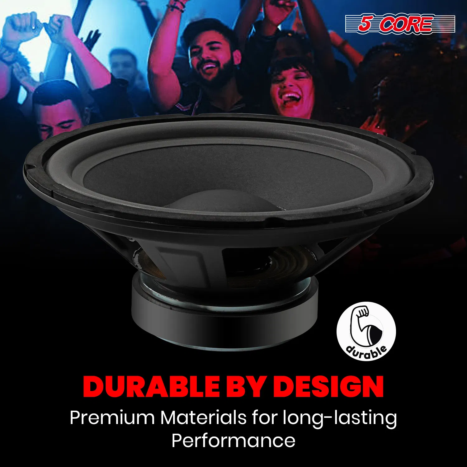 5Core 10 inch Subwoofer Speaker 600W Peak 8Ohm PA DJ Replacement Sub Woofers photo 5
