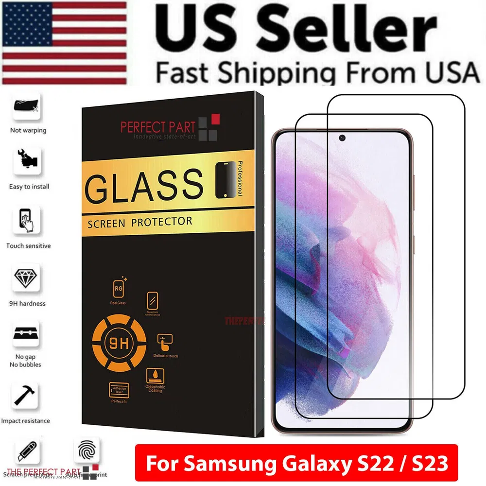 1-3 PACK For Samsung Galaxy S22 S23 PLUS ULTRA Tempered Glass Screen Protector photo 3