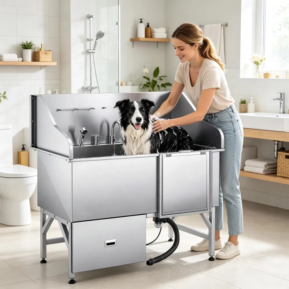 Stainless Steel Dog Washing Station photo 7