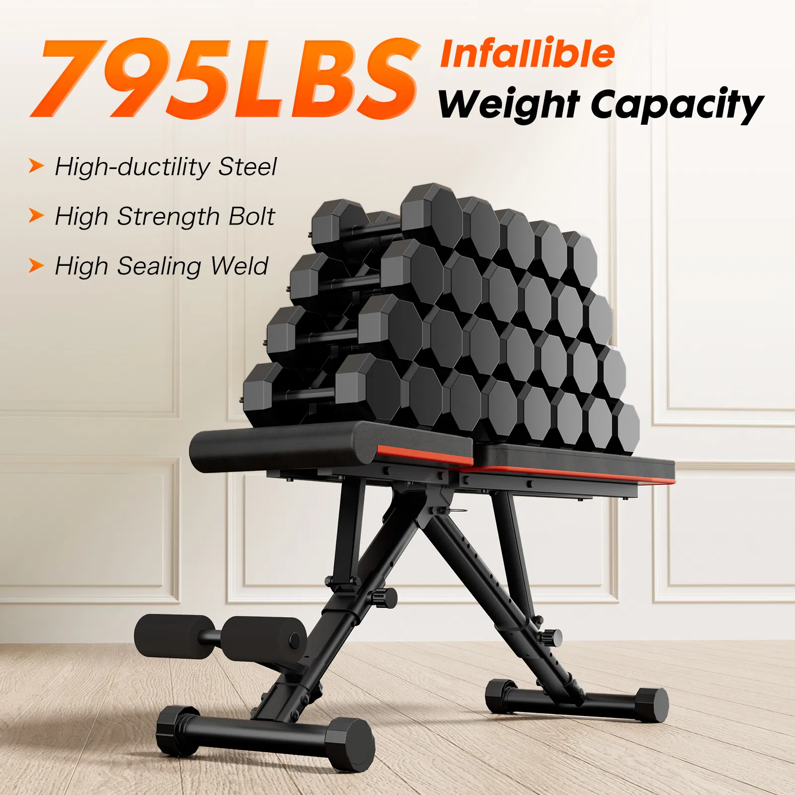 Weight Bench Adjustable Workout Bench for Home Gym, Foldable Bench Press for Full Body Exercise and Strength Training
Weight Bench Adjustable Workout Bench for Home Gym, Foldable Bench Press for Full photo 2