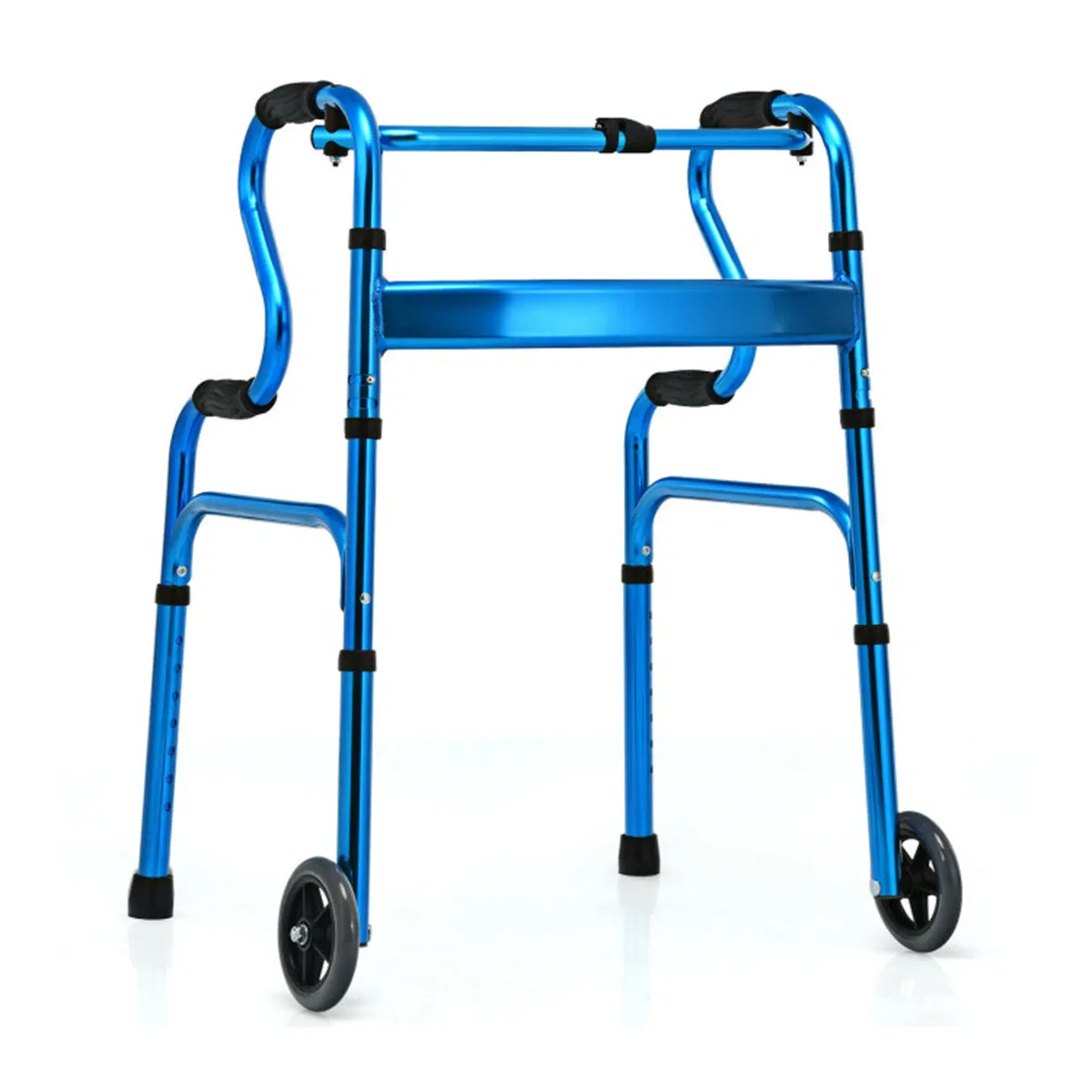 Blue walking aid foldable photo 1