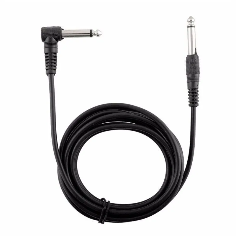 2 PACK 10FT Electric Patch Cord Guitar Amplifier Amp Cable Right Angle 90 Degree photo 3