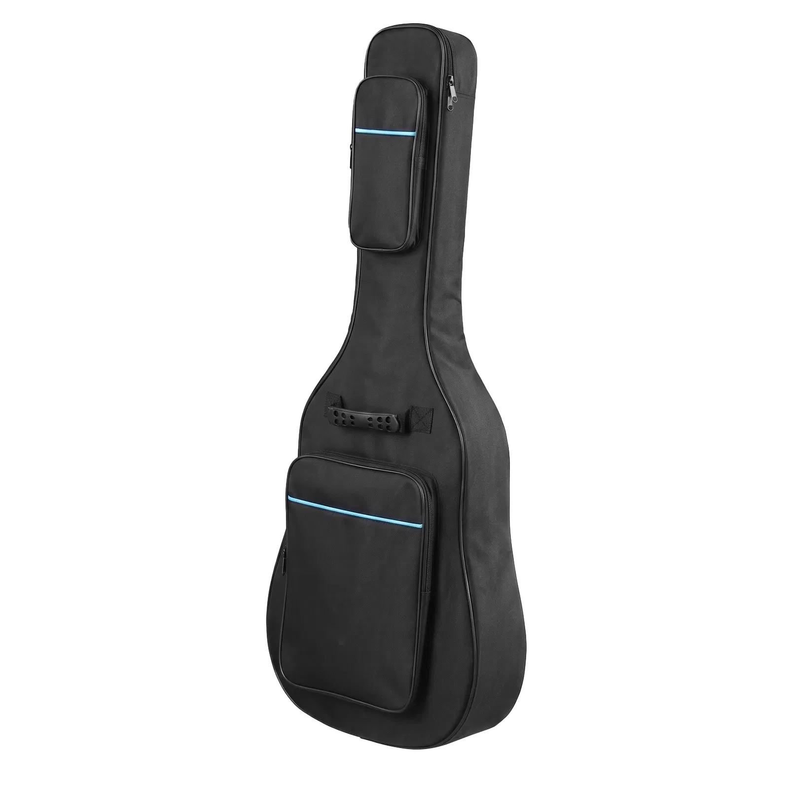 41 Inch 600D Oxford Cloth Acoustic Guitar Bag Black With Blue Line photo 1
