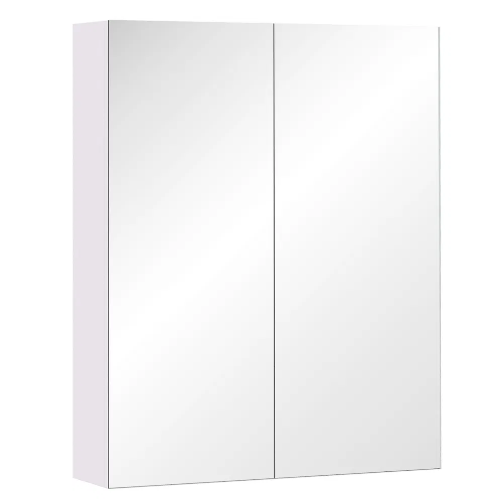 Wall Mount Medicine Cabinet with Mirror, Bathroom Mirror Cabinet Storage Organizer with Adjustable Shelf, Double Door Cupboard, Soft Closing, 23.5" x 29.5", Light Lilac photo 7