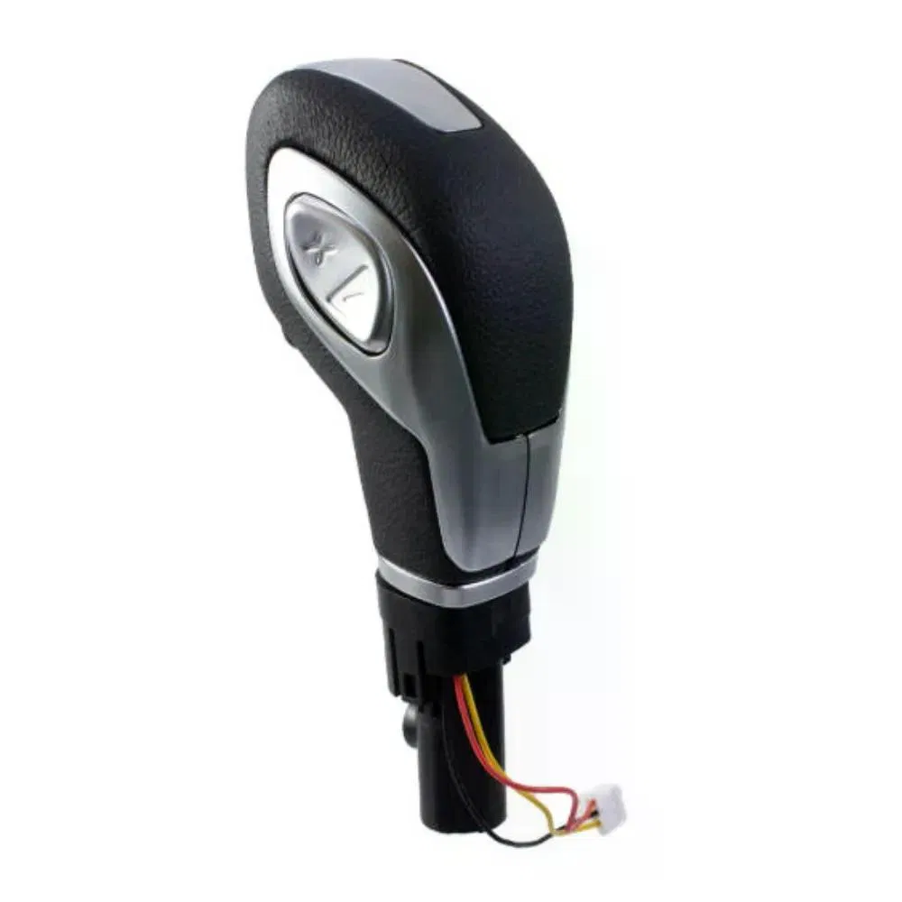 Automatic Gear Shift Knob Shifter Lever with Wire Harness Plug and Play Replacement ABS Soft Rubber Chrome Trim Comfort Grip Wear Resistant Auto Transmission Shifter photo 2