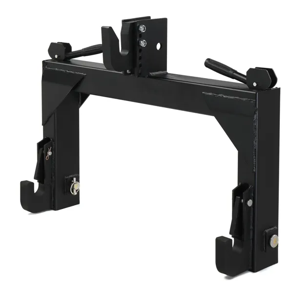 3 Pt Quick Hitch Adapter For Category 1 & 2 W/ Adjustable Bolt Tractor 3000lb,Black photo 3