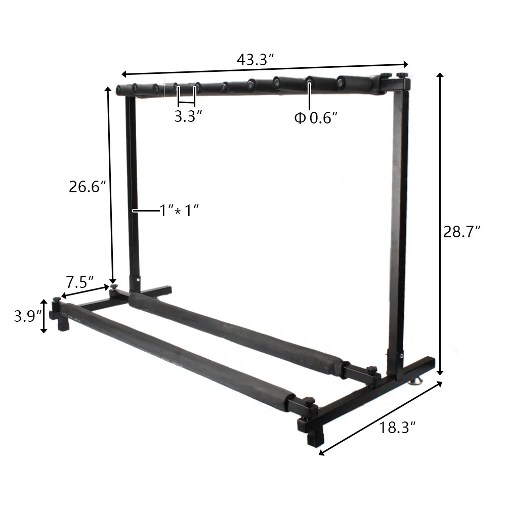 Triple Folding Multiple Guitar Holder Rack Stand photo 7