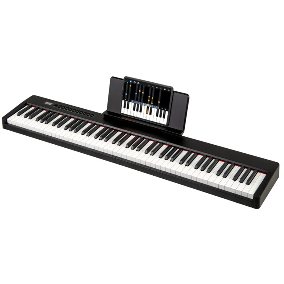 88-Key Velocity-Sensitive Digital Piano, 124.46×24.13×6.35 cm French DREAM Audio Source Keyboard with Split Function for Duet Playing, Black photo 5