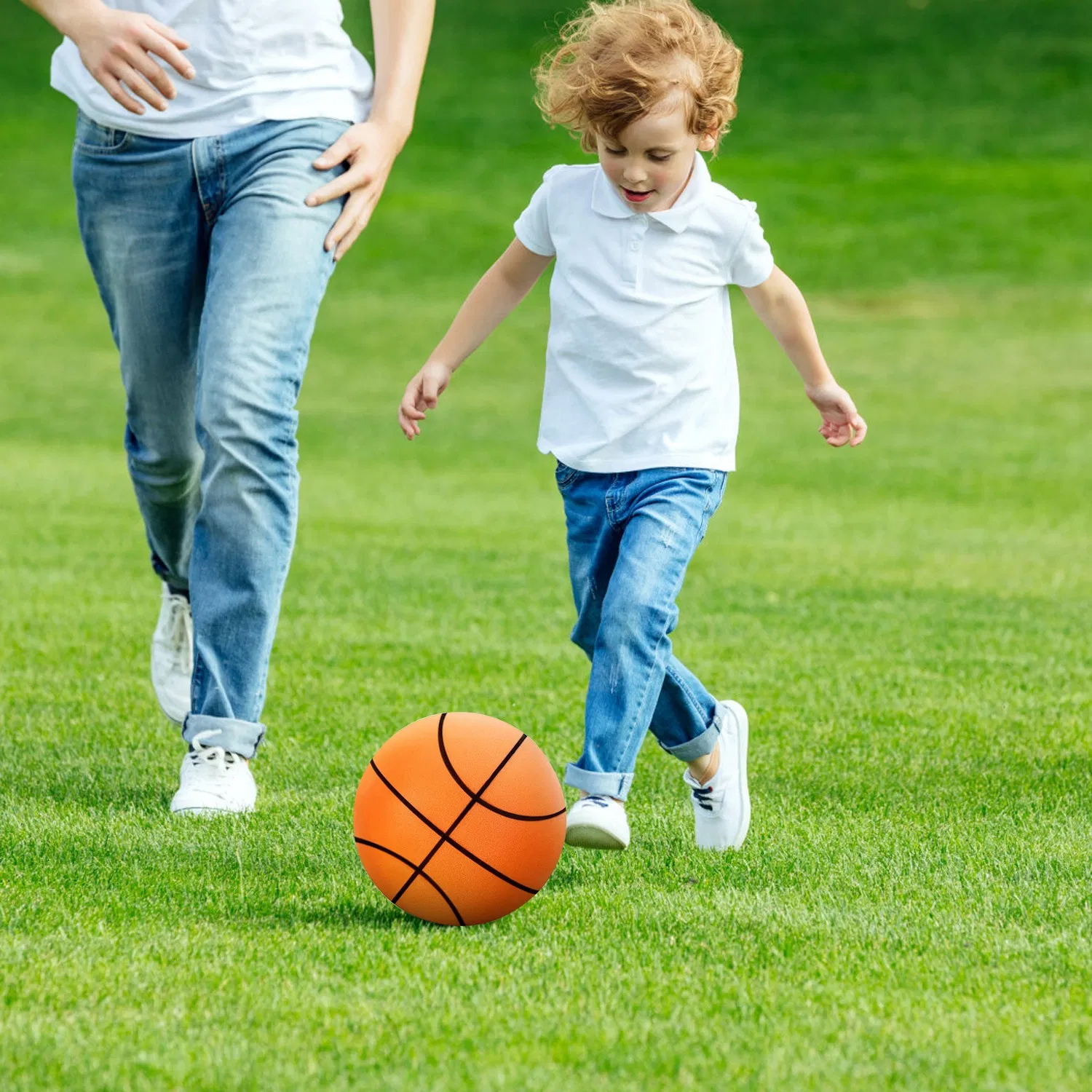 Silent Basketball Foam Bouncing Silent Basketball Uncoated High Density Foam Ball Indoor Low Noise Training Ball photo 3