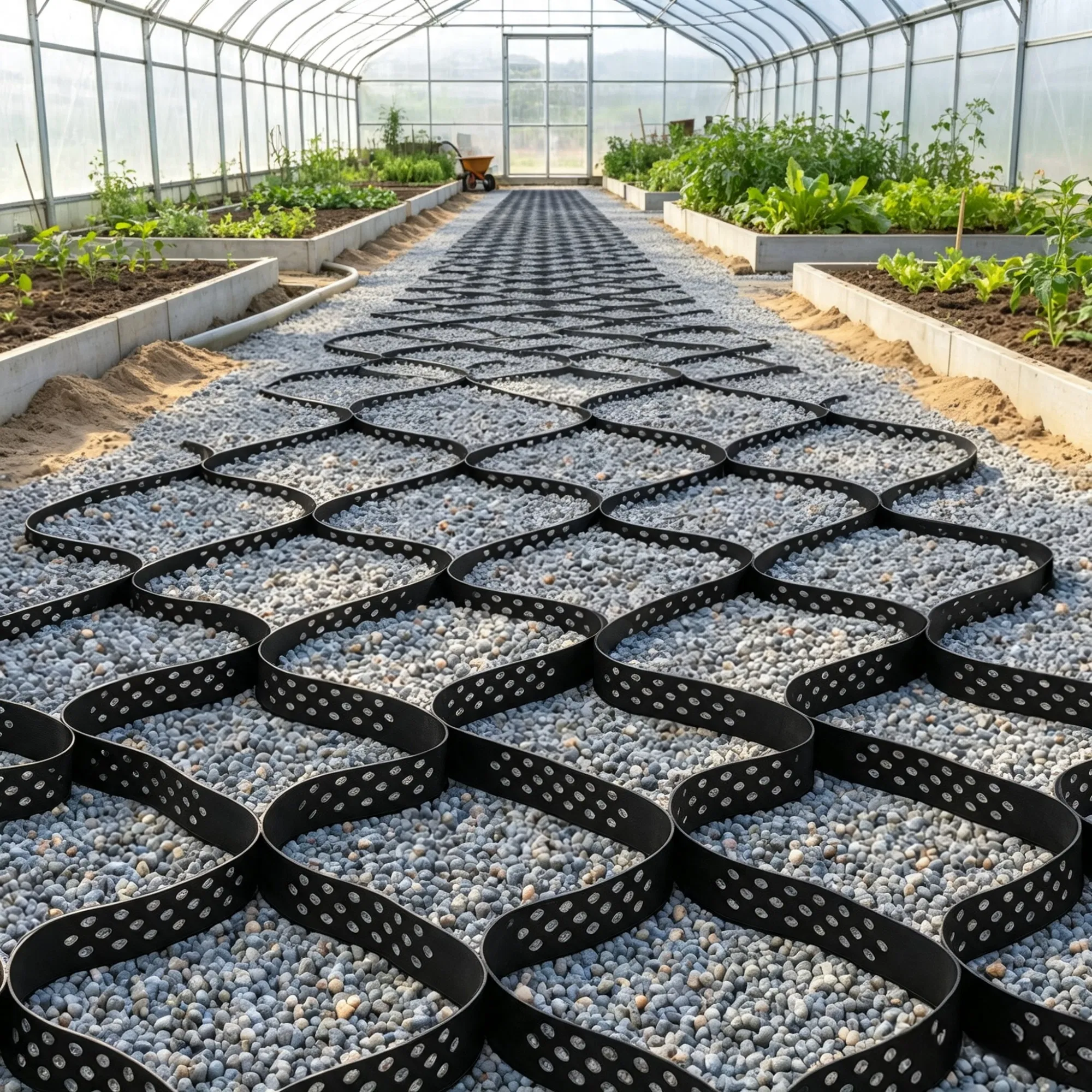 32.81 x 9.84 FT Gravel Grid, 2" Permeable Geo Grid Driveway Stabilizer for Garden, Patio & RV Parking photo 3