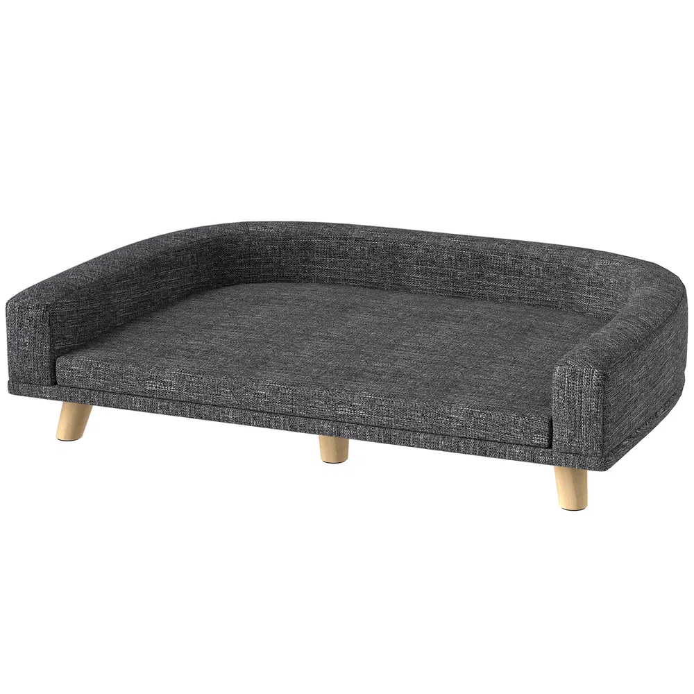 Dog Sofa for Large Dogs with Washable Cover, Anti-slip Foot Pads, Dark Grey photo 7