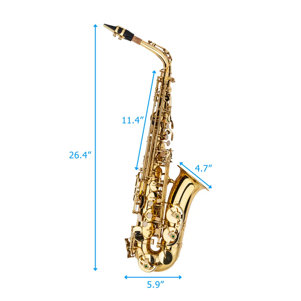Alto Drop E Paint Gold Saxophone Paint Gold photo 3
