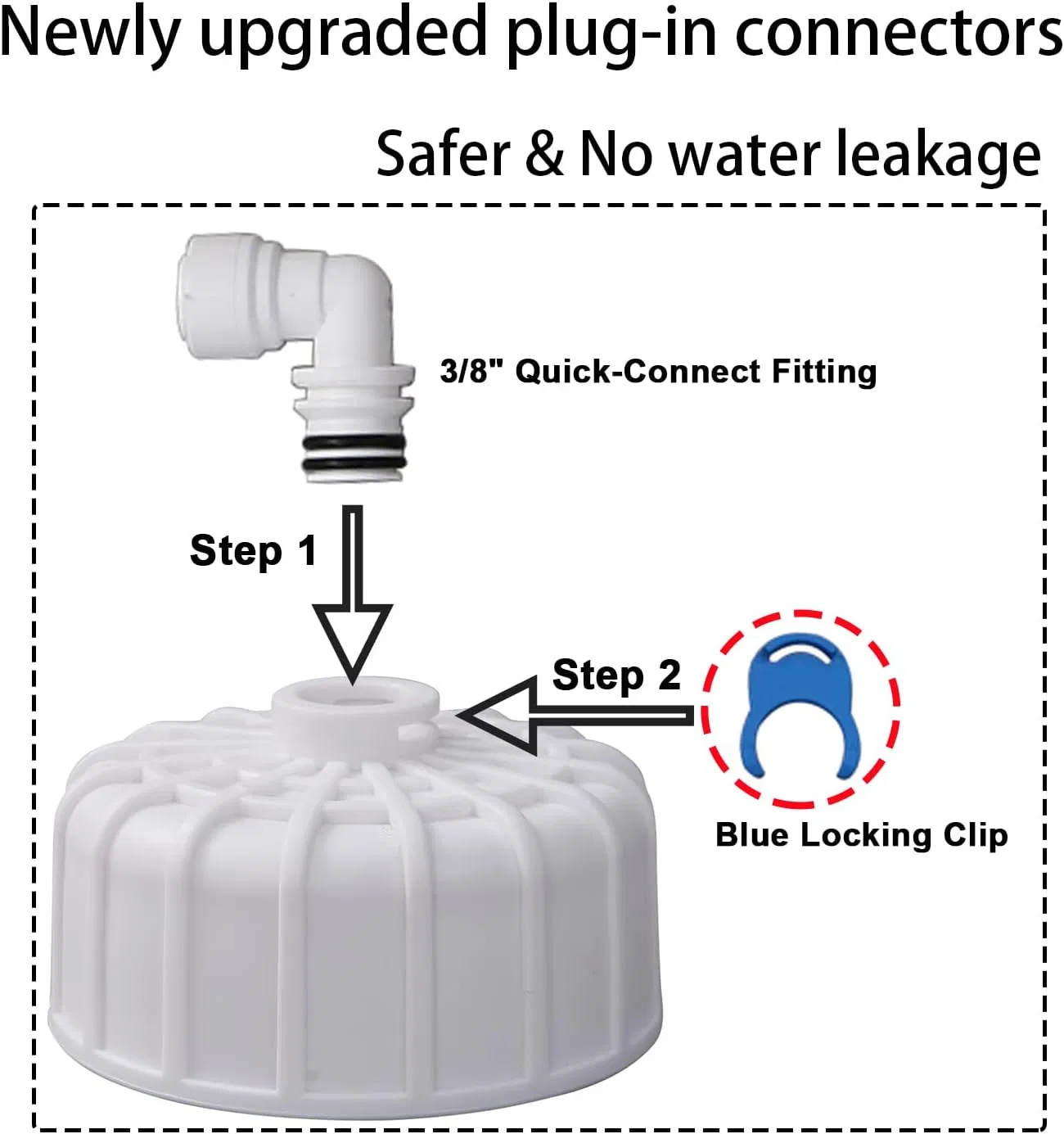 HUINING Reverse Osmosis Membrane 50/75/100/150/400/500GPD and RO Membrane Housing Kit with Quick Connector,Check Valve,Water Pipe,Wrench  for Residential Household Hospital Water Filtration System photo 2