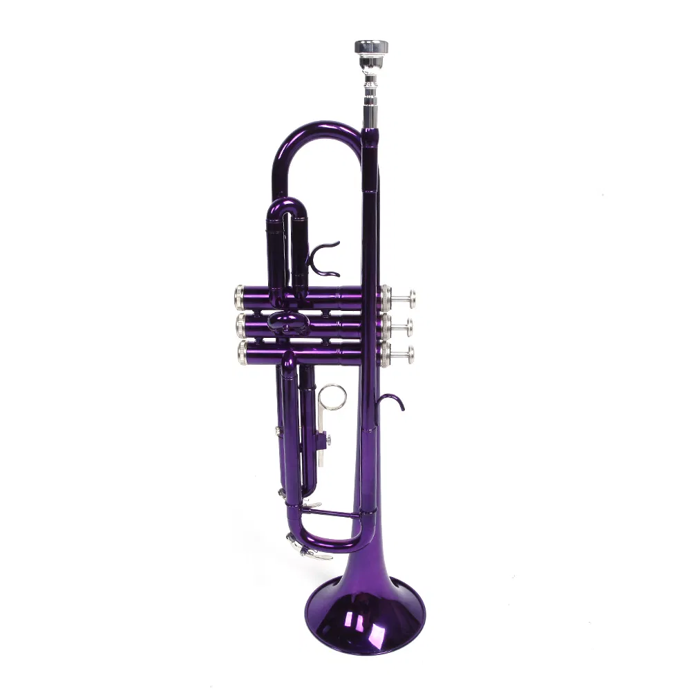 Brass B Flat Trumpet Violet photo 7