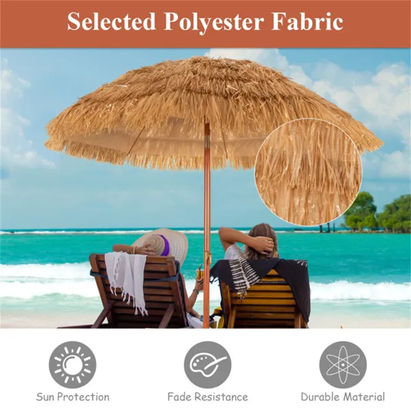 6.5 foot portable beach umbrella with adjustable tilt photo 4