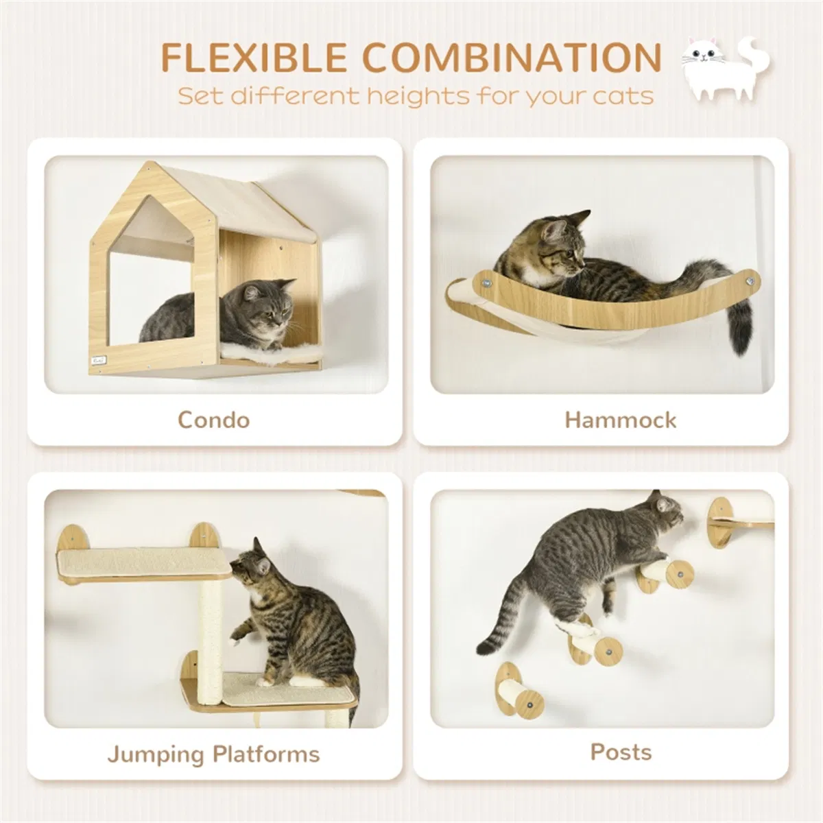 Cat Shelf Set, Cat Tower photo 6