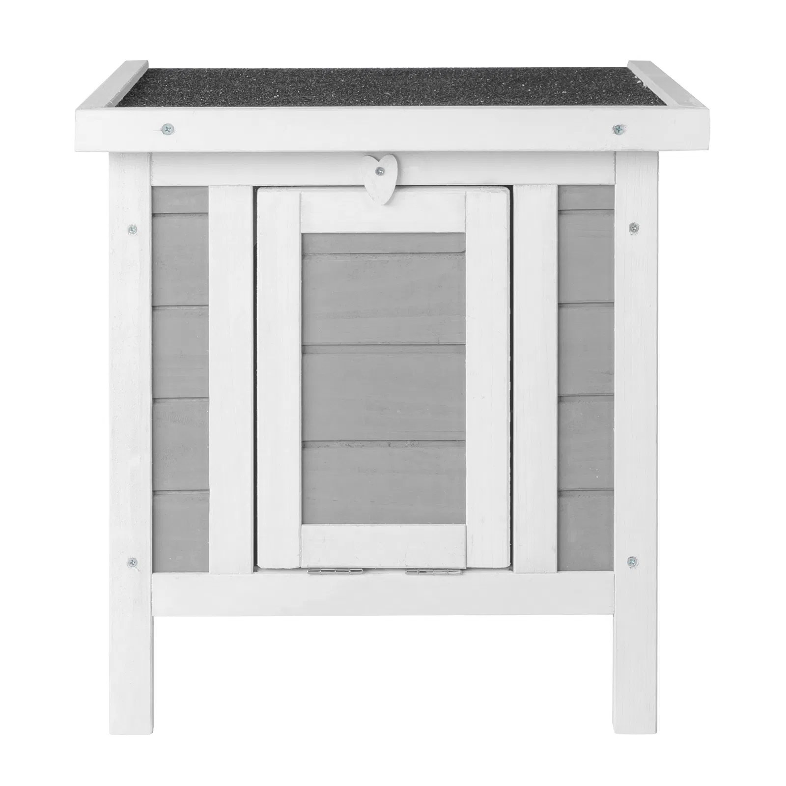 20" Wooden Waterproof Rabbit Hutch Pet Bunny Small Animal House Habitat Gray photo 8
