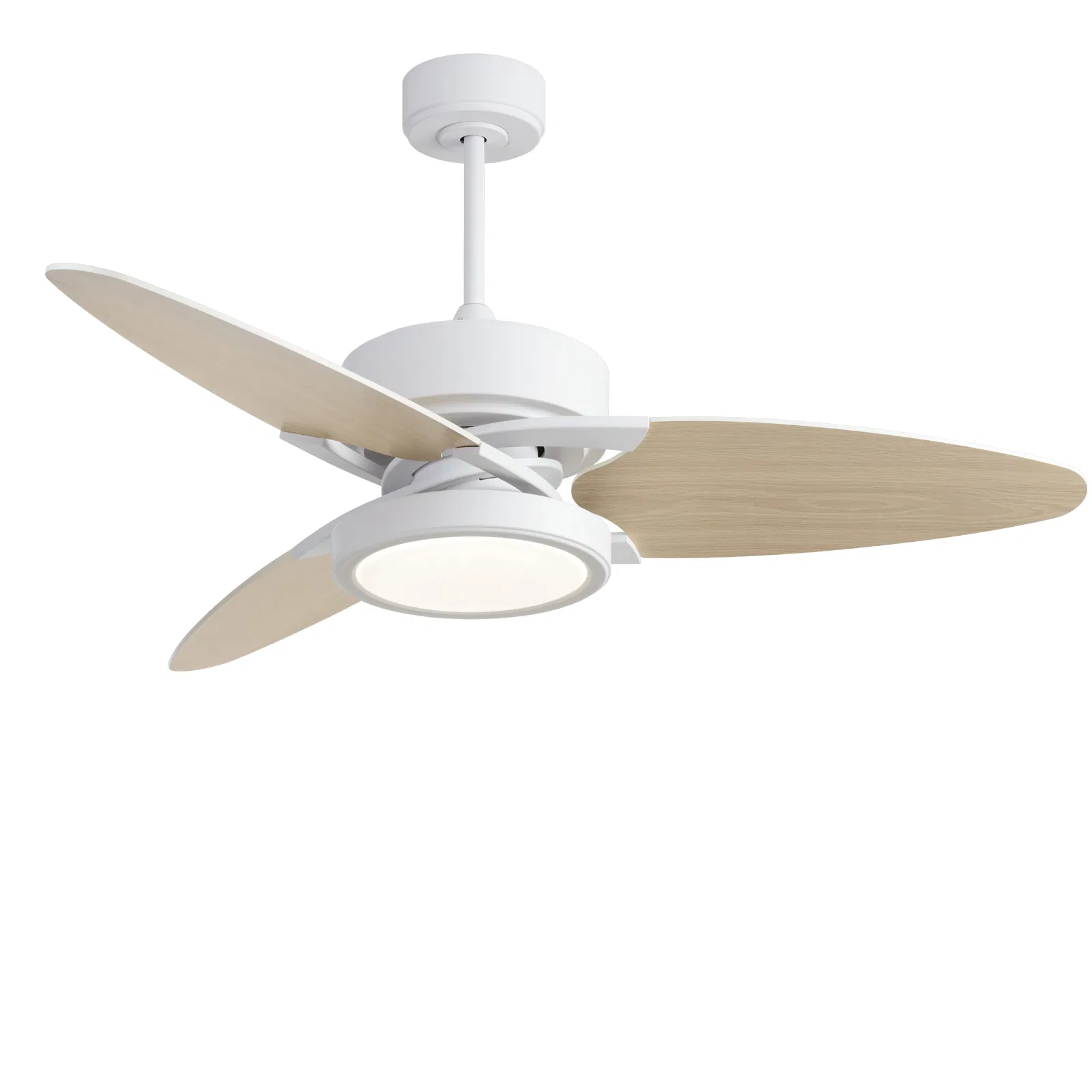 Light Pro 52 in. LED Indoor White Smart Ceiling Fan with Remote Control [Unable to ship on weekends, please note that] photo 1