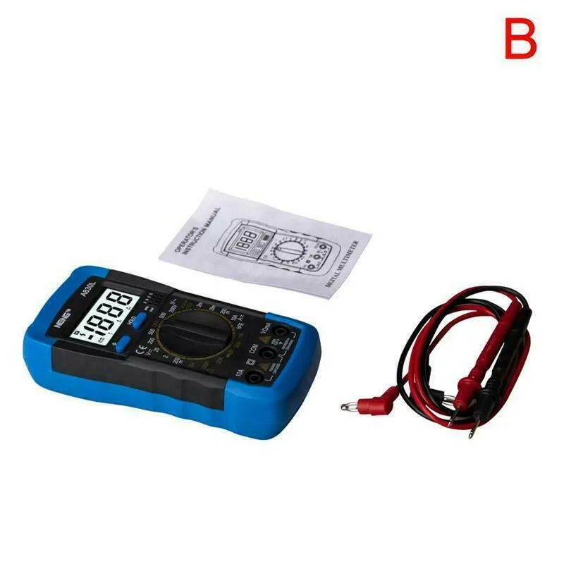 Digital Multimeter AC DC Voltmeter Ammeter Ohmmeter Volt Tester Meter XL830L USA photo 3