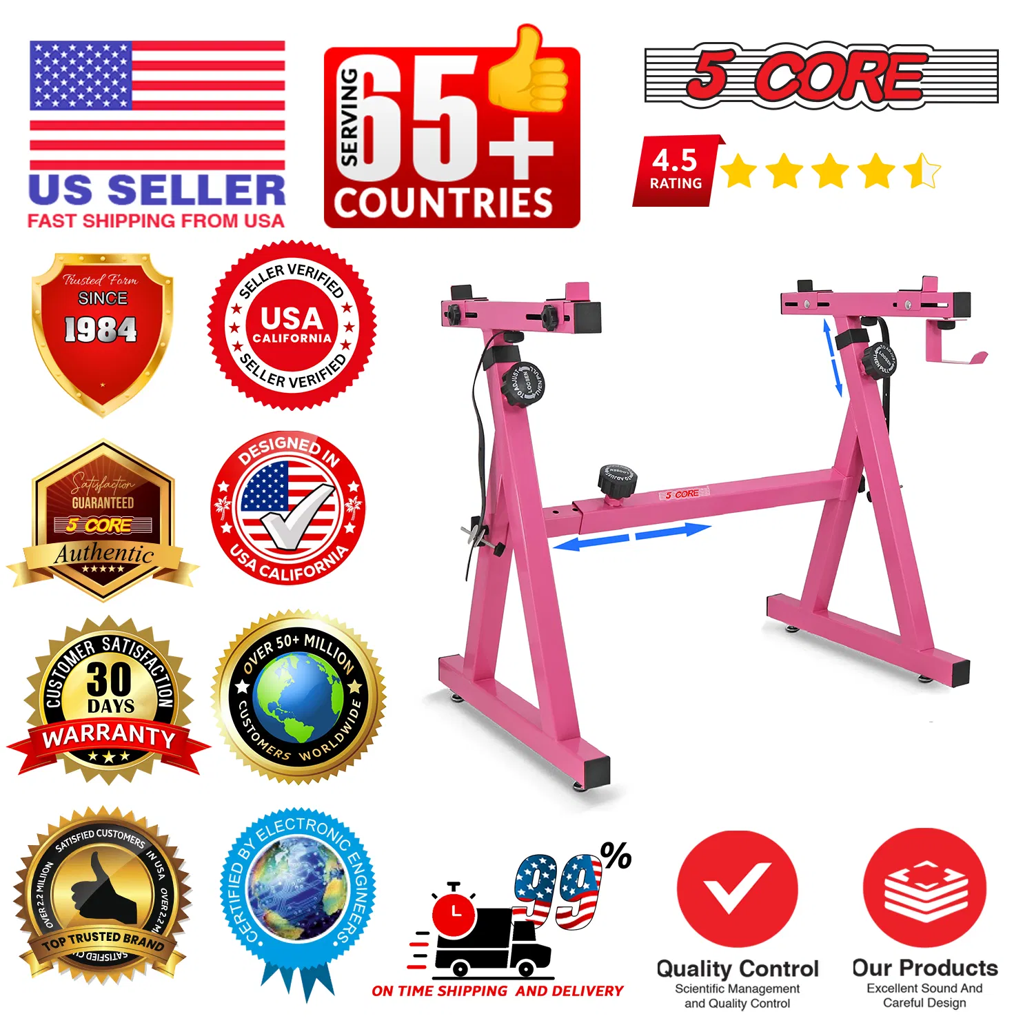 5 CORE Keyboard Stand Riser Z Style Height Width Adjustable Portable Heavy Duty Music Stands Holder for Kids and Adults Fits 54 to 88 Key Electric Pianos photo 5