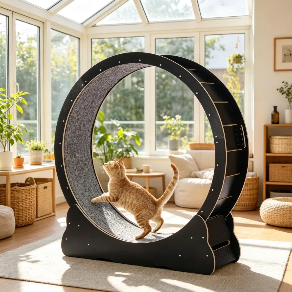 Wooden Cat Exercise Wheel photo 3