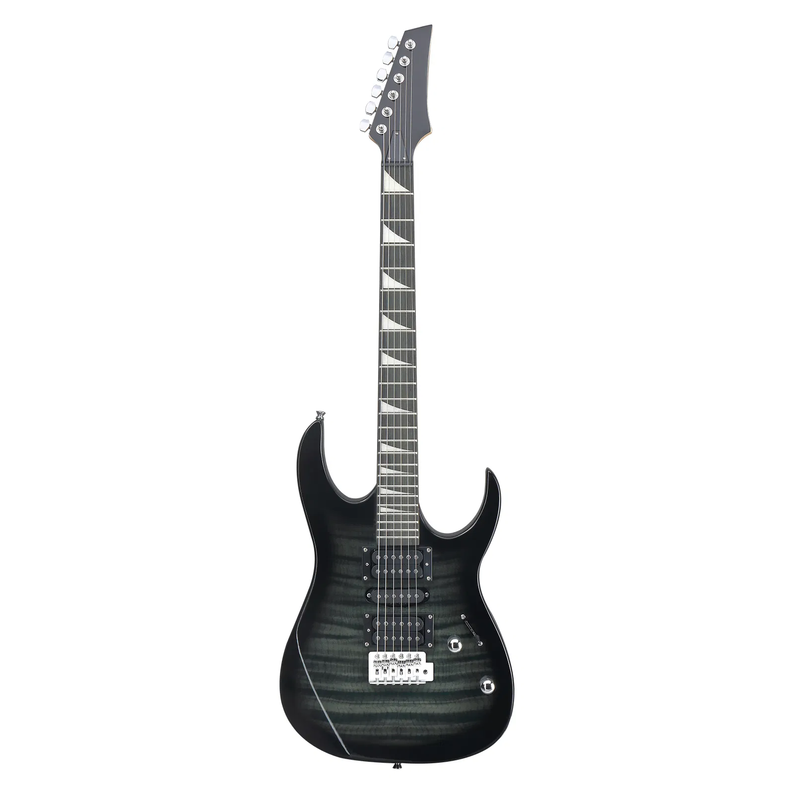 170 Model 39in Electric Guitar HSH Pickups Black complete starter kit suit for Hard Tiger-striped Black photo 1