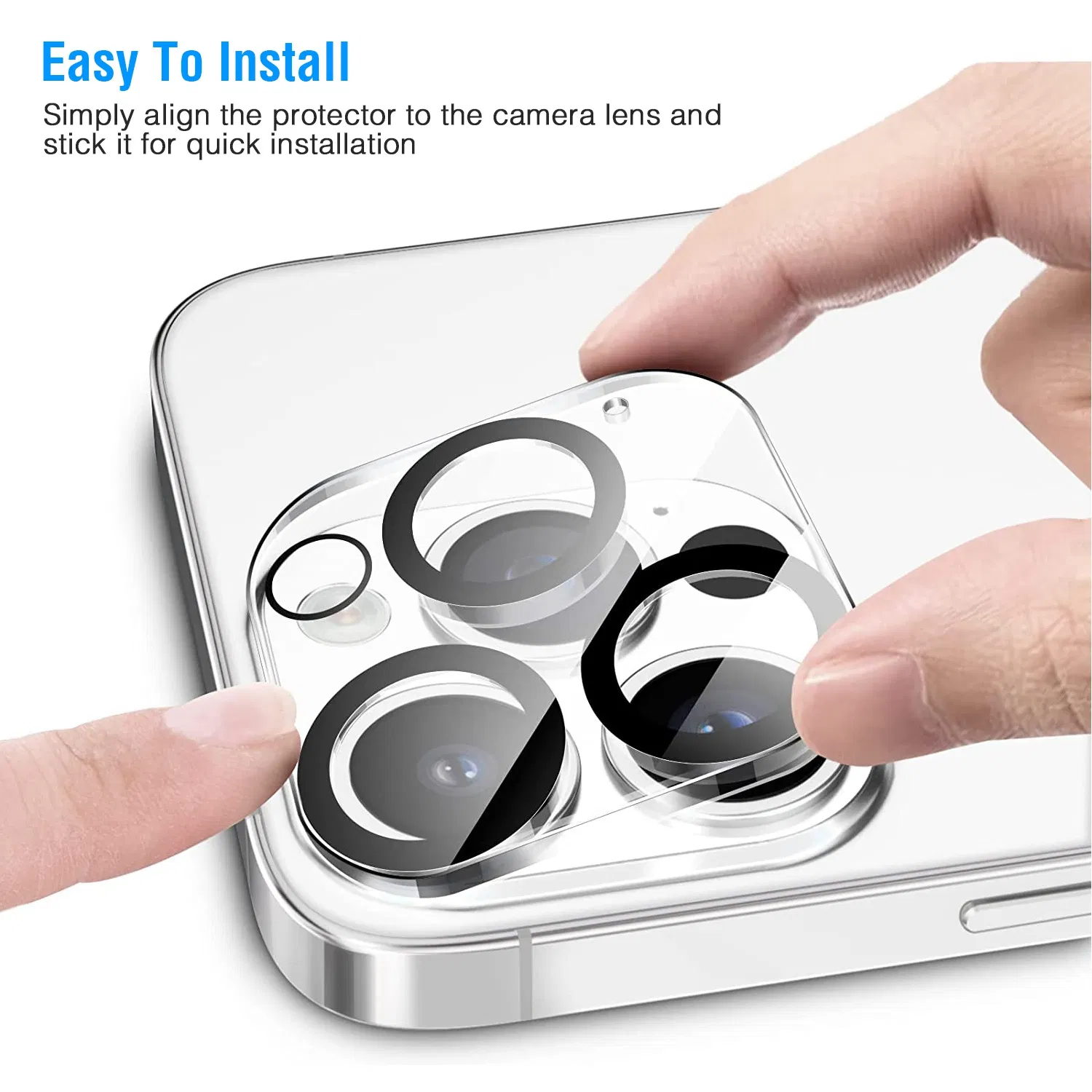 2Packs Ultra HD Camera Lens Protectors 9H Hardness Tempered Glass Camera Lens Protectors photo 4