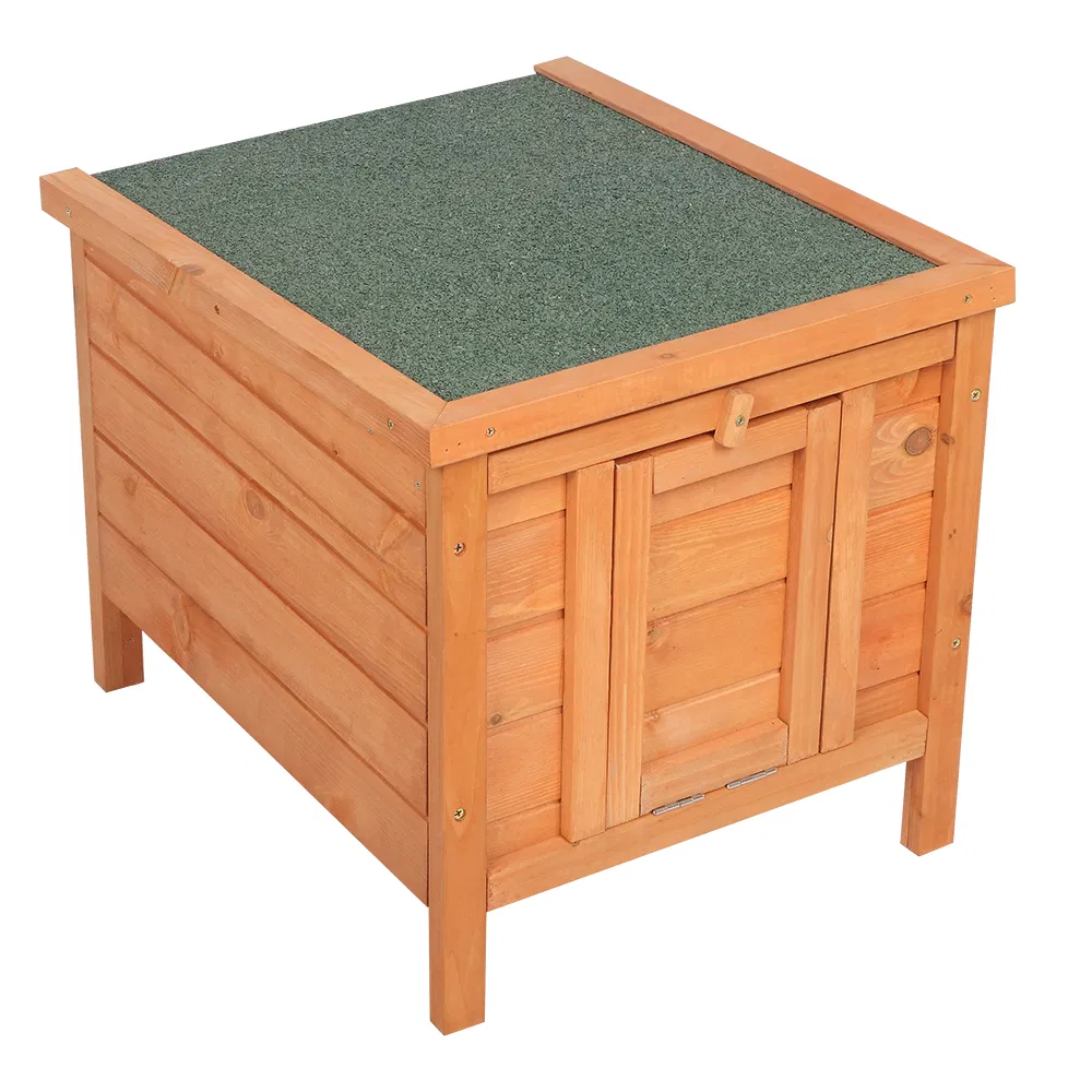 20-inch removable roof, waterproof, green asphalt roof, cedar wood, wooden chicken and rabbit cage photo 8