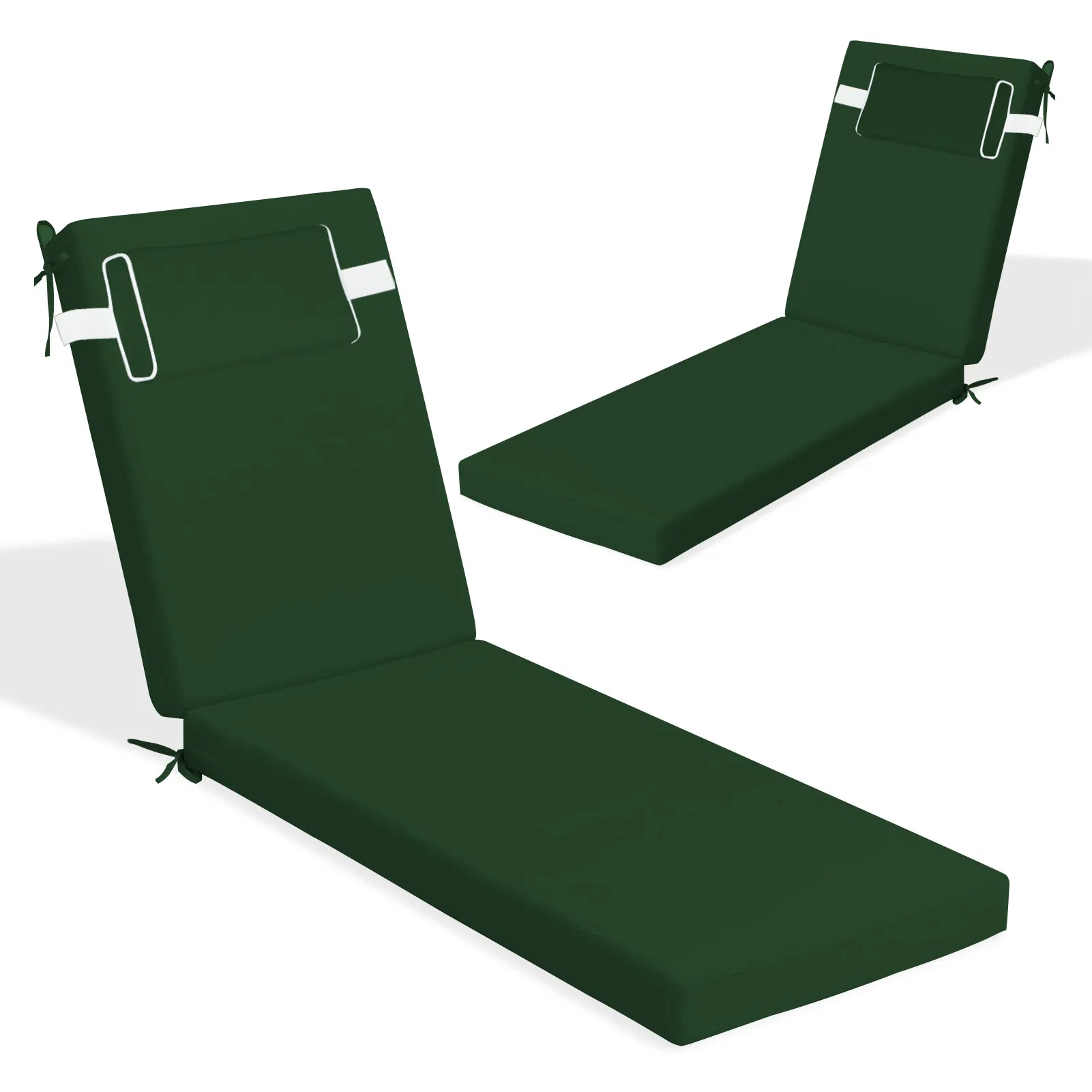 Outdoor Chaise Lounge Cushion, 80 in. x 26 in. x 3 in. Waterproof Fade-Resistant Patio Chair Pad for Pool Beach photo 5