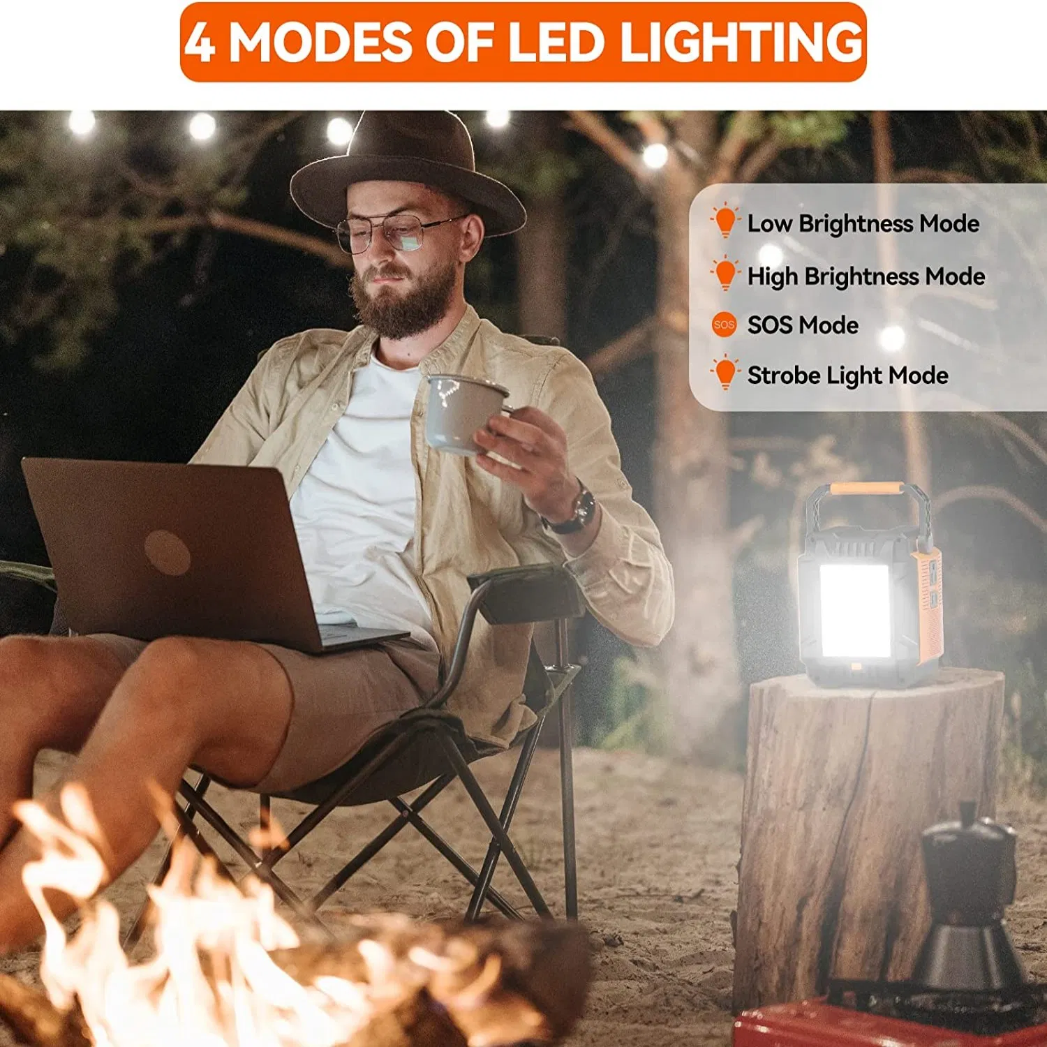 200W (Peak 400W) Portable Power Station with 60W Solar Panel,Power Backup Lithium Battery 172.8Wh Power Supply withAC Outlet DC Port USB QC3.0 Solar Portable Generator for Gift Home Outdoor Camping photo 4