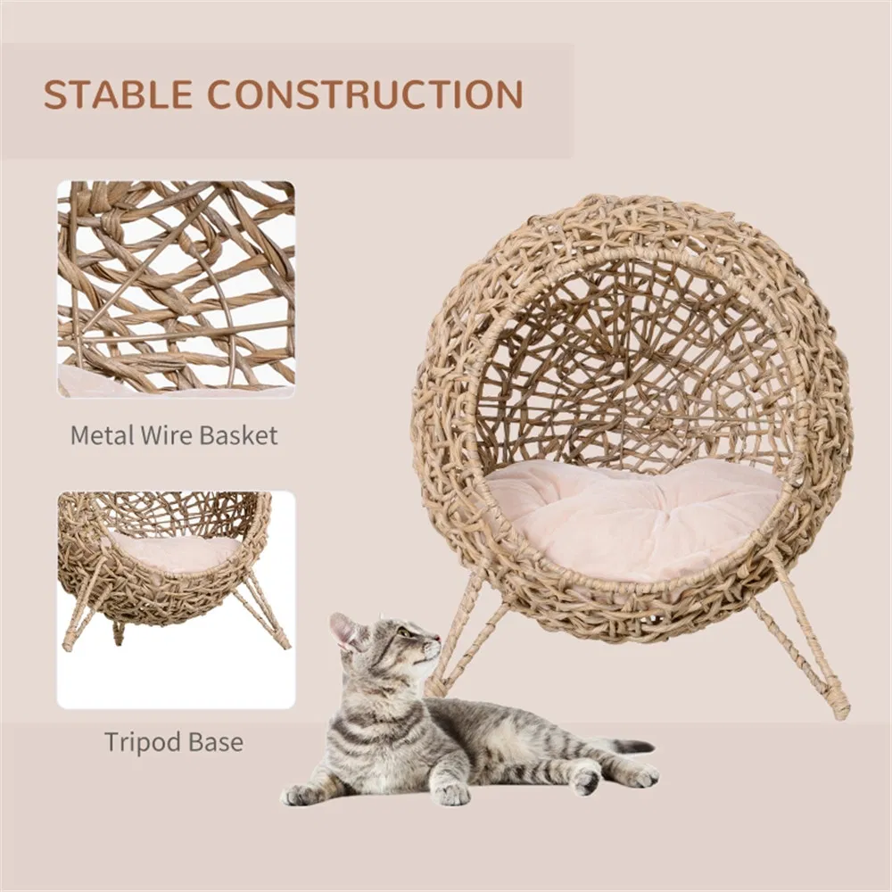 Cat Bed/Cat House -Beige photo 4